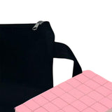 Maxbell Travel Mini Mahjong Board Game, 144 Tiles Mahjong for Outdoor Gathering Home Pink
