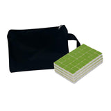 Maxbell Travel Mini Mahjong Board Game, 144 Tiles Mahjong for Outdoor Gathering Home Green