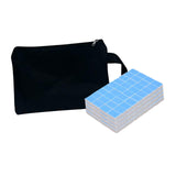 Maxbell Travel Mini Mahjong Board Game, 144 Tiles Mahjong for Outdoor Gathering Home Blue