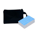 Maxbell Travel Mini Mahjong Board Game, 144 Tiles Mahjong for Outdoor Gathering Home Blue