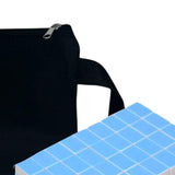 Maxbell Travel Mini Mahjong Board Game, 144 Tiles Mahjong for Outdoor Gathering Home Blue