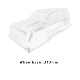 Maxbell RC Car Shell Cover 313mm Wheelbase RC Clear Body for 1:10 Model Car DIY Accs