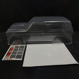 Maxbell Unpainted 1/10 RC Crawler Shell Easy to Install Clear 1/10 RC Car Body Shell