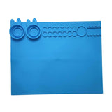 Maxbell Silicone Craft Mat for Watercolor Kids Painting, Art Jewelry Necklace Making blue