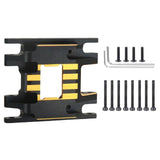 Maxbell Transmission Skid Plate Mount replacements for 1/18 RC Crawler Car Parts Part Style B Black Gold