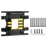 Maxbell Transmission Skid Plate Mount replacements for 1/18 RC Crawler Car Parts Part Style B Black Gold