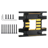 Maxbell Transmission Skid Plate Mount replacements for 1/18 RC Crawler Car Parts Part Style B Black Gold