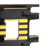 Maxbell Transmission Skid Plate Mount replacements for 1/18 RC Crawler Car Parts Part Style B Black Gold