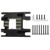 Maxbell Transmission Skid Plate Mount replacements for 1/18 RC Crawler Car Parts Part Style C Black Sliver