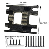 Maxbell Transmission Skid Plate Mount replacements for 1/18 RC Crawler Car Parts Part Style C Black Sliver