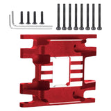 Maxbell Transmission Skid Plate Mount replacements for 1/18 RC Crawler Car Parts Part Style D Black Red