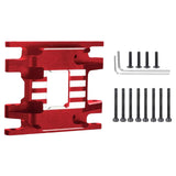 Maxbell Transmission Skid Plate Mount replacements for 1/18 RC Crawler Car Parts Part Style D Black Red