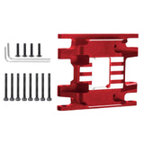 Maxbell Transmission Skid Plate Mount replacements for 1/18 RC Crawler Car Parts Part Style D Black Red