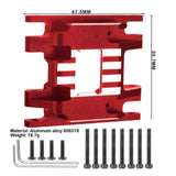 Maxbell Transmission Skid Plate Mount replacements for 1/18 RC Crawler Car Parts Part Style D Black Red