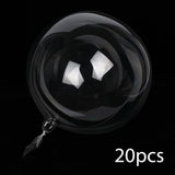 Maxbell 20Pcs Fillable Helium Transparent Balloon for Bridal Shower Backyard Wedding 11inch