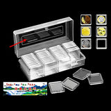 Maxbell 40 Pieces Coin Capsules 5 Sizes Coin Holder Case for Collecting Coin Display