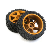 Maxbell 4x RC Truck Wheel Rubber Tire 12mm Hub for TT01 TT02 XV-01 1:10 RC Car Parts