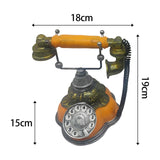 Maxbell Old Fashion Rotary Telephone Model European for Office Window Display Home Orange