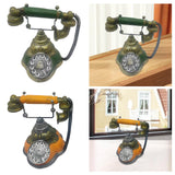 Maxbell Old Fashion Rotary Telephone Model European for Office Window Display Home Orange