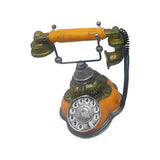 Maxbell Old Fashion Rotary Telephone Model European for Office Window Display Home Orange