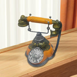 Maxbell Old Fashion Rotary Telephone Model European for Office Window Display Home Orange