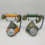 Maxbell Old Fashion Rotary Telephone Model European for Office Window Display Home Green