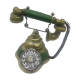 Maxbell Old Fashion Rotary Telephone Model European for Office Window Display Home Green