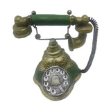 Maxbell Old Fashion Rotary Telephone Model European for Office Window Display Home Green