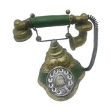 Maxbell Old Fashion Rotary Telephone Model European for Office Window Display Home Green