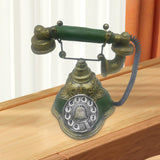Maxbell Old Fashion Rotary Telephone Model European for Office Window Display Home Green