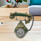 Maxbell Old Fashion Rotary Telephone Model European for Office Window Display Home Green
