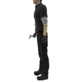 Maxbell 1/12 Scale Long Sleeve T Shirt Miniature Clothing for 6" Male Action Figures Black