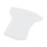 Maxbell 1:12 Short Sleeve Cloth Figure Doll Clothes for 6inch Female Soldier Figures White