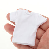 Maxbell 1:12 Short Sleeve Cloth Figure Doll Clothes for 6inch Female Soldier Figures White
