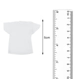 Maxbell 1:12 Short Sleeve Cloth Figure Doll Clothes for 6inch Female Soldier Figures White