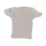 Maxbell 1:12 Short Sleeve Cloth Figure Doll Clothes for 6inch Female Soldier Figures Gray