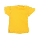 Maxbell 1:12 Short Sleeve Cloth Figure Doll Clothes for 6inch Female Soldier Figures Yellow
