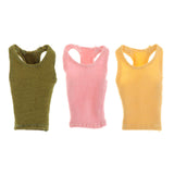 Maxbell 1/12 Women Vest Handmade Doll Clothes for 6in Female Action Figures Dress up Green