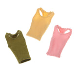 Maxbell 1/12 Women Vest Handmade Doll Clothes for 6in Female Action Figures Dress up Green