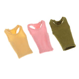 Maxbell 1/12 Women Vest Handmade Doll Clothes for 6in Female Action Figures Dress up Green