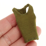 Maxbell 1/12 Women Vest Handmade Doll Clothes for 6in Female Action Figures Dress up Green