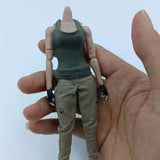 Maxbell 1/12 Women Vest Handmade Doll Clothes for 6in Female Action Figures Dress up Green