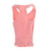 Maxbell 1/12 Women Vest Handmade Doll Clothes for 6in Female Action Figures Dress up Pink