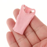 Maxbell 1/12 Women Vest Handmade Doll Clothes for 6in Female Action Figures Dress up Pink