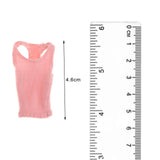 Maxbell 1/12 Women Vest Handmade Doll Clothes for 6in Female Action Figures Dress up Pink