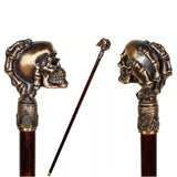 Maxbell Skull Head Walking Cane Joke Pretend Play for Prom Cosplay Fancy Dress Party
