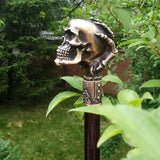 Maxbell Skull Head Walking Cane Joke Pretend Play for Prom Cosplay Fancy Dress Party