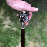 Maxbell Skull Head Walking Cane Joke Pretend Play for Prom Cosplay Fancy Dress Party