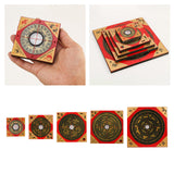 Maxbell Feng Shui Compass Luo Pan Bagua Square Luopan for Hiking Camping Backpacking 8cm