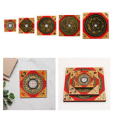 Maxbell Feng Shui Compass Luo Pan Bagua Square Luopan for Hiking Camping Backpacking 8cm